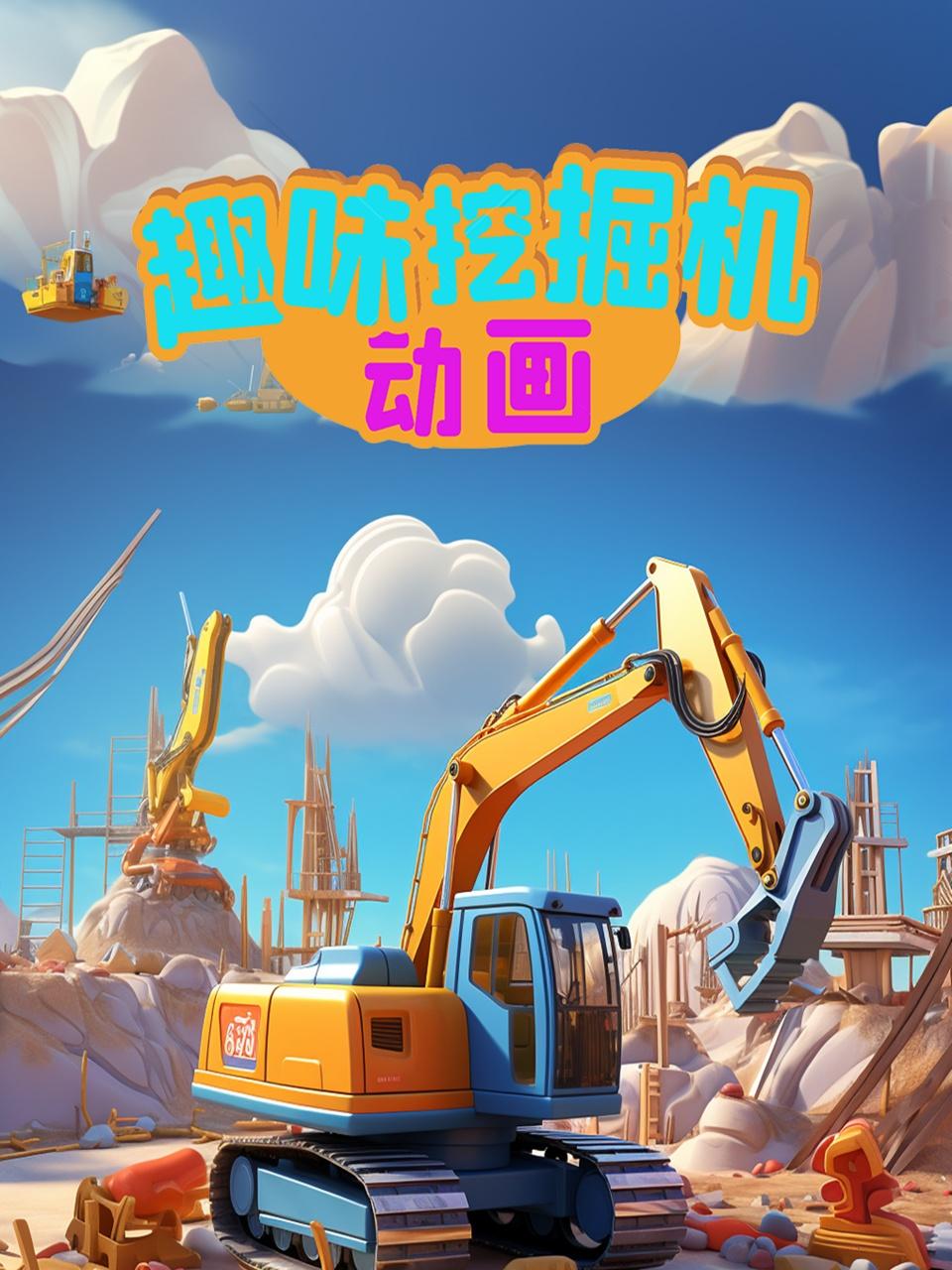 趣味挖掘机动画